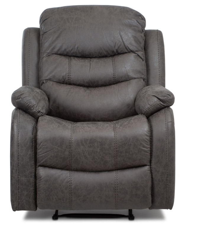 TV polohovatelné křeslo ROGIL - látka, šedá, nosnost 130 kg