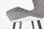 Barová židle ANAKIN – látka, ekokůže, šedá / bílá