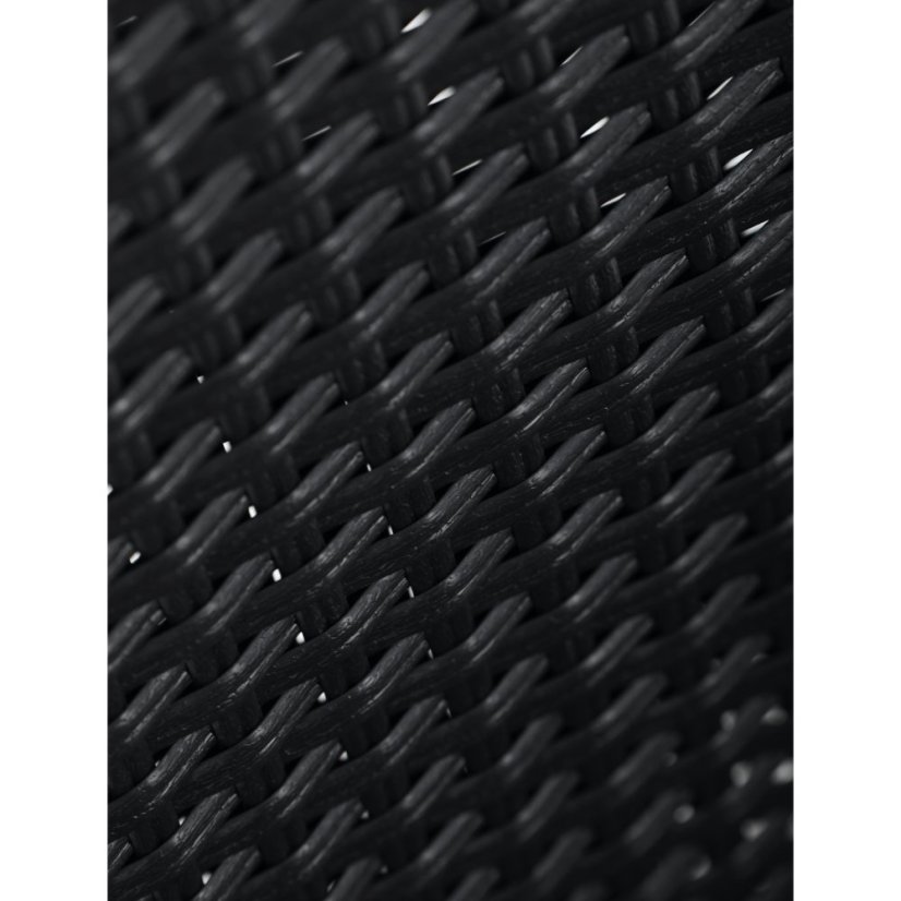 Zahradní židle RATTANOX – kov, polyratan, černá Autronic