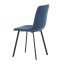 Elegantná jedálenská stolička NOX – modrý zamat, čierny kov Autronic