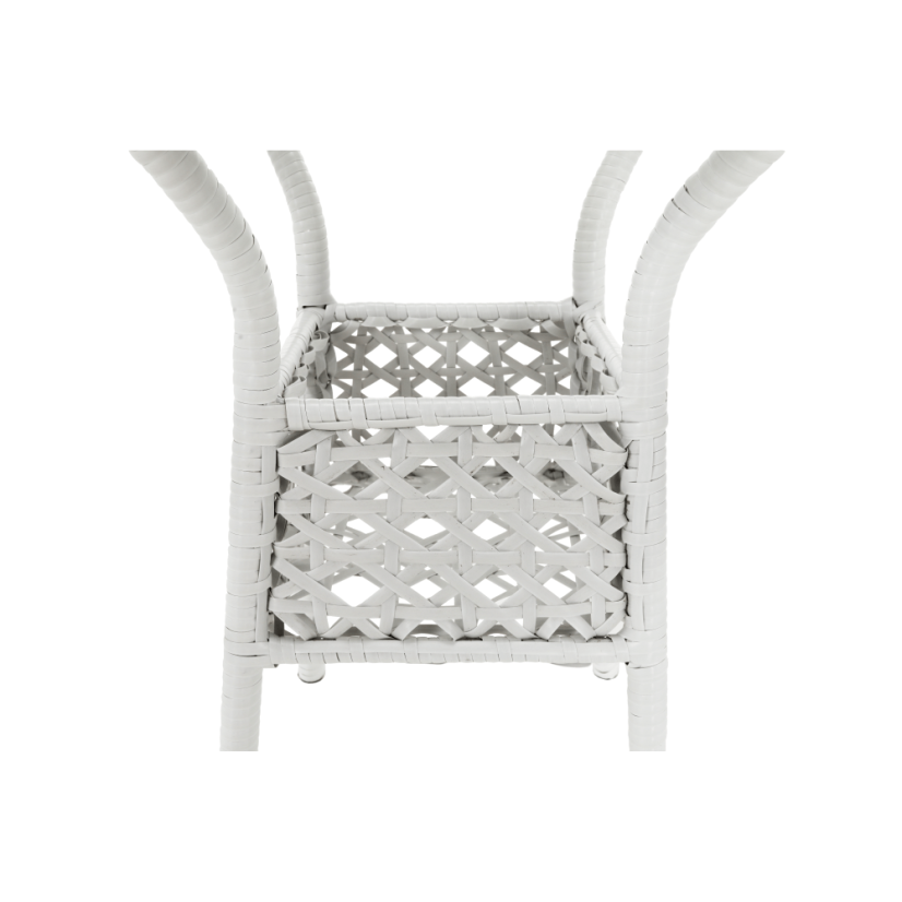 Zahradní set JENAR 1 + 2 – umělý ratan, bílá Kondela