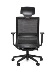 Kancelářská ergonomická židle Sego LINK — síť/látka, černá Sego