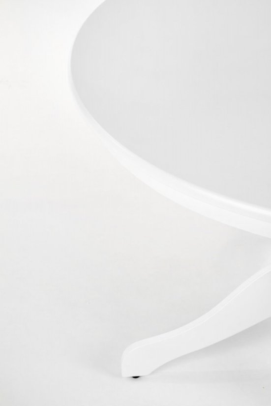 Jídelní kulatý stůl GLOSTER — průměr 106 cm, bílá Halmar