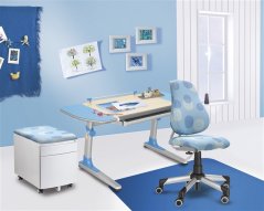 Pojazdný kontajner Mayer 32P8 26 092 — strieborný, modré čalúnenie