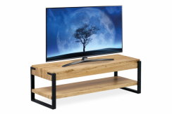 TV stolek TEGOL — dub, kov, 120×44×40 cm