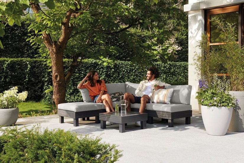 ELEMENTS zahradní plastový set - grafit