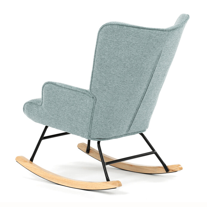 Hojdacie kreslo YAO – modrá, látka, ergonomický dizajn Autronic