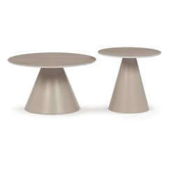 Konferenčný stolík ARID II – 70x70x40,5 cm, keramika, travertin  Autronic