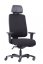 Ergonomická záťažová stolička BOSTON 24/7 — látka, čierna, nosnosť 200 kg
