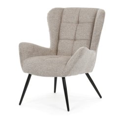 Elegantní hnědé křeslo ušák HUG – Autronic