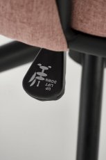 Kancelárska otočná stolička TALON — látka, ružová