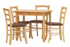 Židle PAYSANE LÁTKA – různé potahy, odstín dub, ideální do domácnosti i komerčního provozu Stima