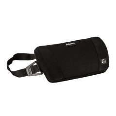 Bederní opěrka PlushTouch Fellowes — paměťová pěna, černá