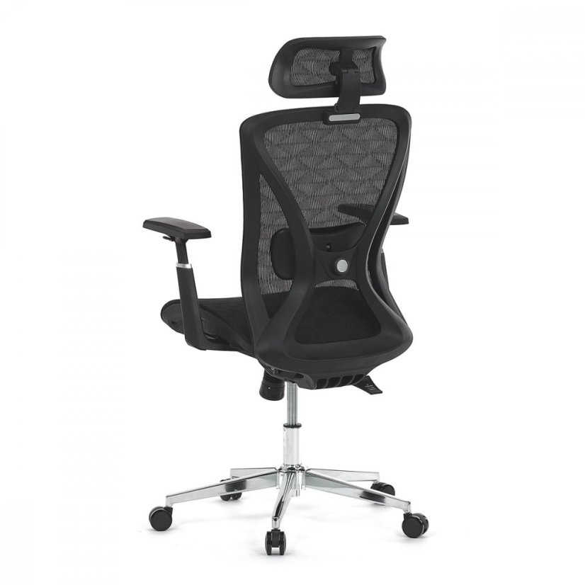 Kancelárska ergonomická stolička FLIP — sieť, čierna
