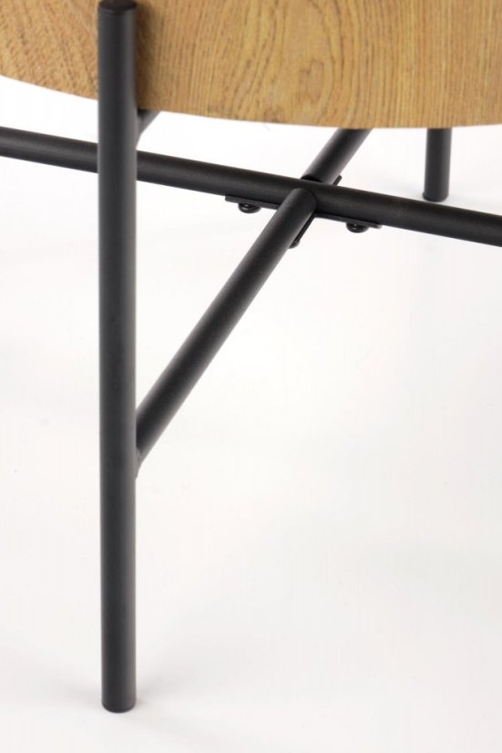 Konferenčný stôl BROOKLYN S – oceľ, dekor dub