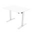 Doska k výškovo nastaviteľnému stolu POWERTON — 140x75 cm, biela