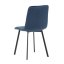 Elegantná jedálenská stolička NOX – modrý zamat, čierny kov Autronic