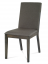 Jídelní židle MANISA — masiv dřevo, šedá látka