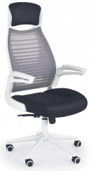 Kancelárska stolička Franklin – sieťovina, čierna / biela, nosnosť 130 kg
