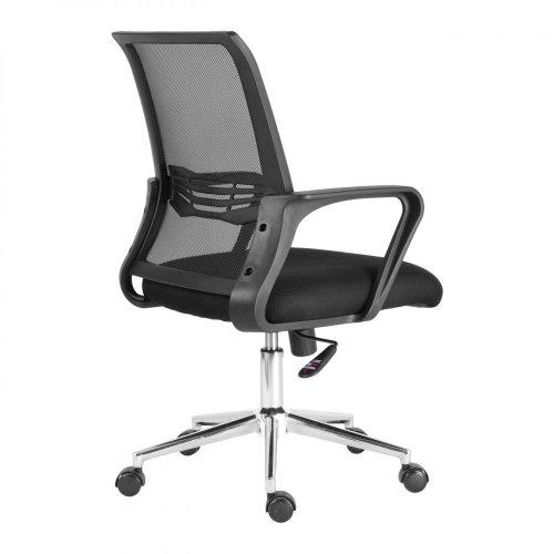 Kancelářská otočná židle JASMINE — látka, síť, černá