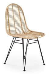 Zahradní židle PAULO – přírodní ratan, ocel Halmar