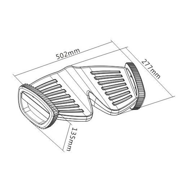 Ergonomická podložka pod nohy - čierna