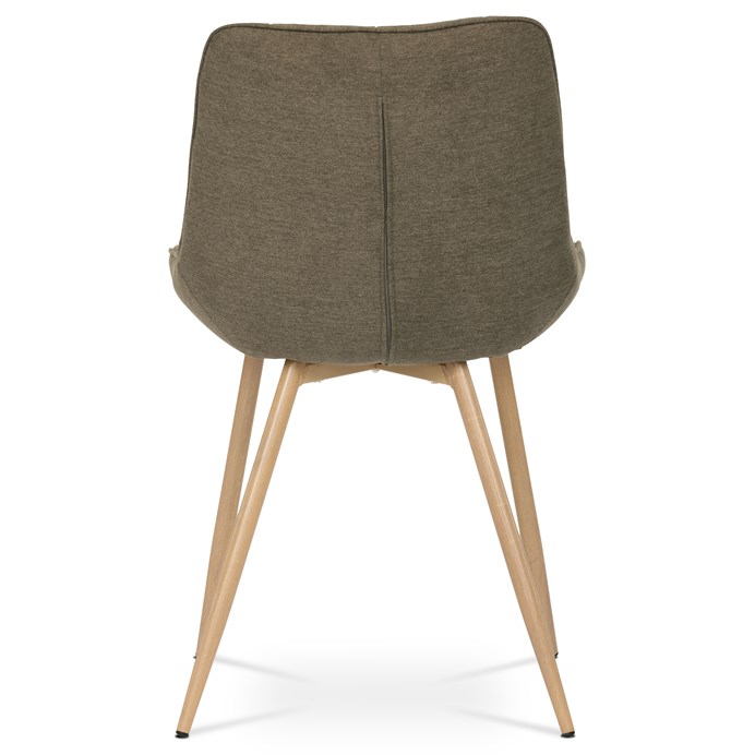 Jídelní židle VOX – kov, samet, hnědá Autronic