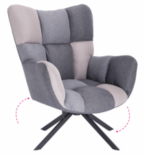 Designové otočné relaxační křeslo KOMODO — kov, více barev Kondela