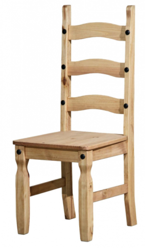 Jedálenská drevená stolička CORONA — masív borovica