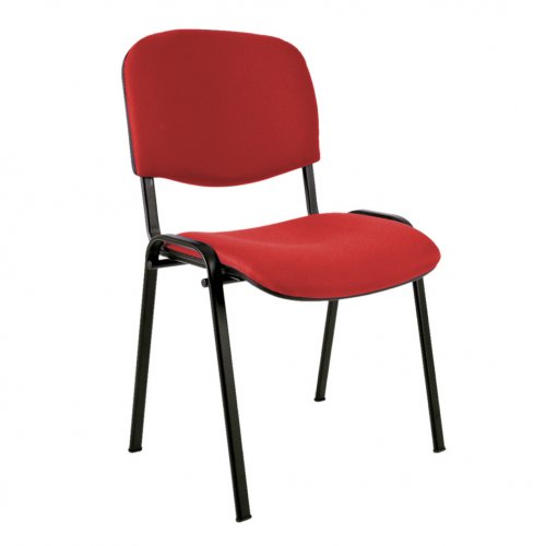 Jednací židle TAURUS - látka, červená