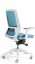 Kancelářská ergonomická židle BESTUHL J17 WHITE — více barev - Barevné provedení J17 WHITE: Modrá