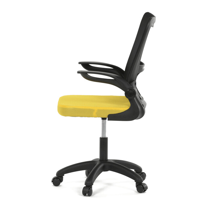 Detská stolička NINA – žltá sieťovina, hojdací mechanizmus Autronic