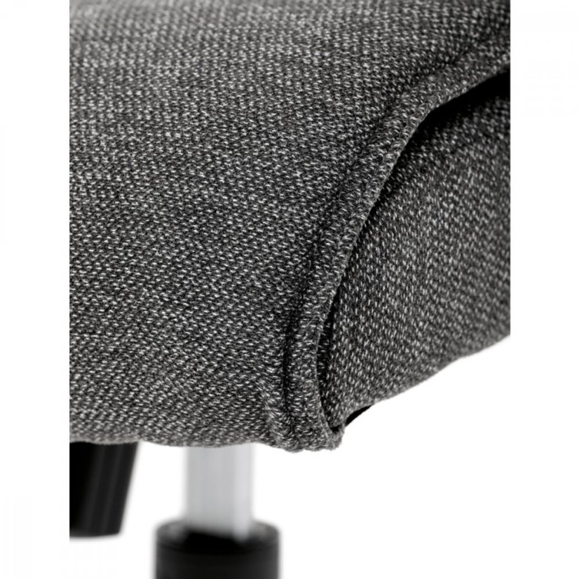 Kancelárske kreslo EZRA — kov, látka, sivá