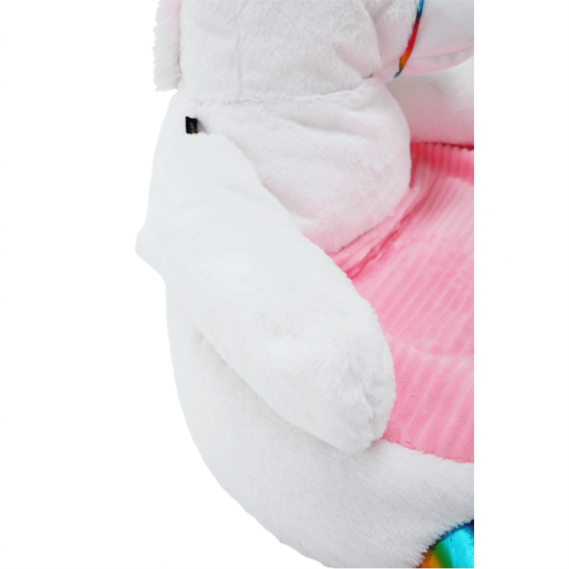 Sedací vak BUFEL - 50x45, látka, biela