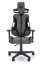 Herná stolička NITRO 2 — látka, čierna / sivá