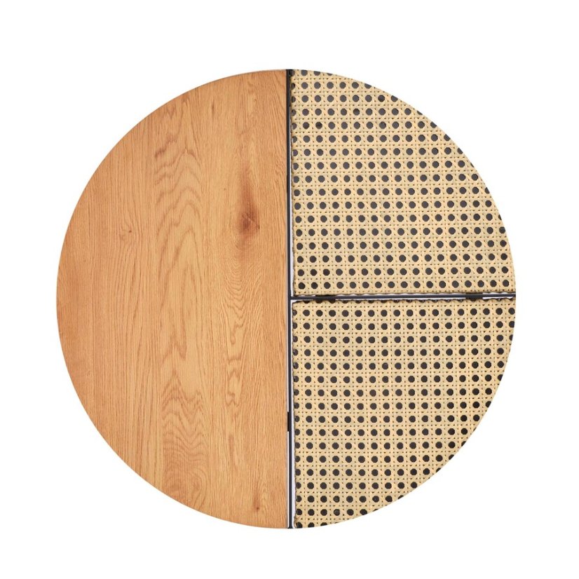 Set konferenčních stolků GARMINA — dub zlatý / černá Halmar