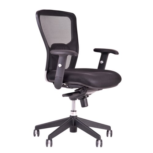 Kancelářská židle na kolečkách Office Pro DIKE BP – s područkami - Čalounění Dike: Černá DK 10