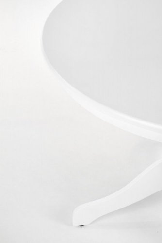 Jídelní kulatý stůl GLOSTER — průměr 106 cm, bílá