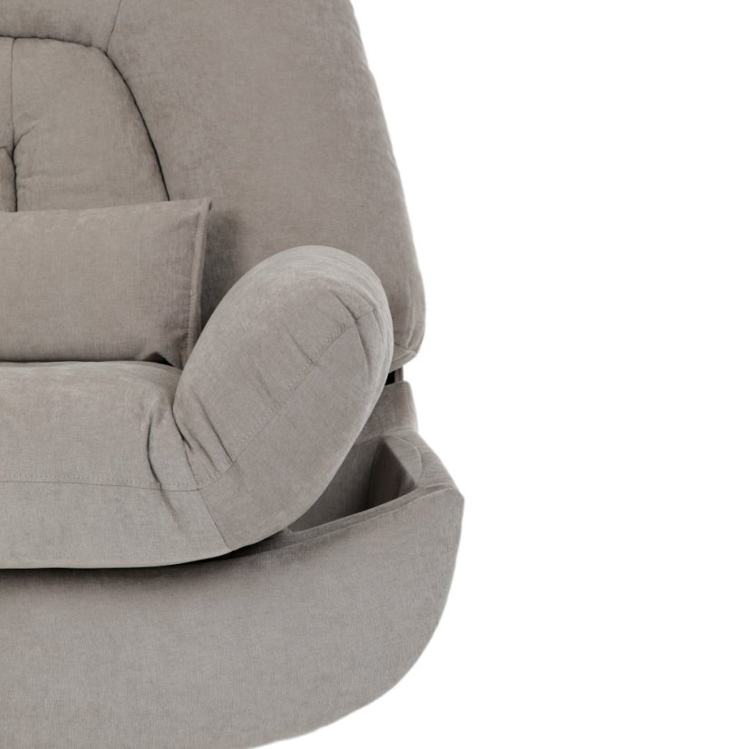 TV polohovací křeslo s elektrickým zabudovaným ovládáním LUXION  — béžová látka, nosnost 160 kg Autronic