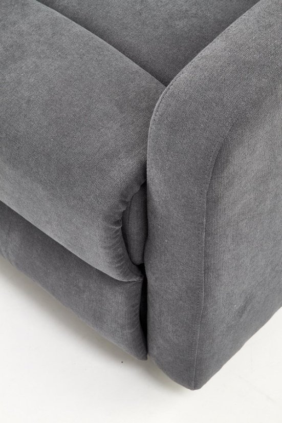 Relaxační polohovací TV křeslo OSLO — látka, šedá Halmar