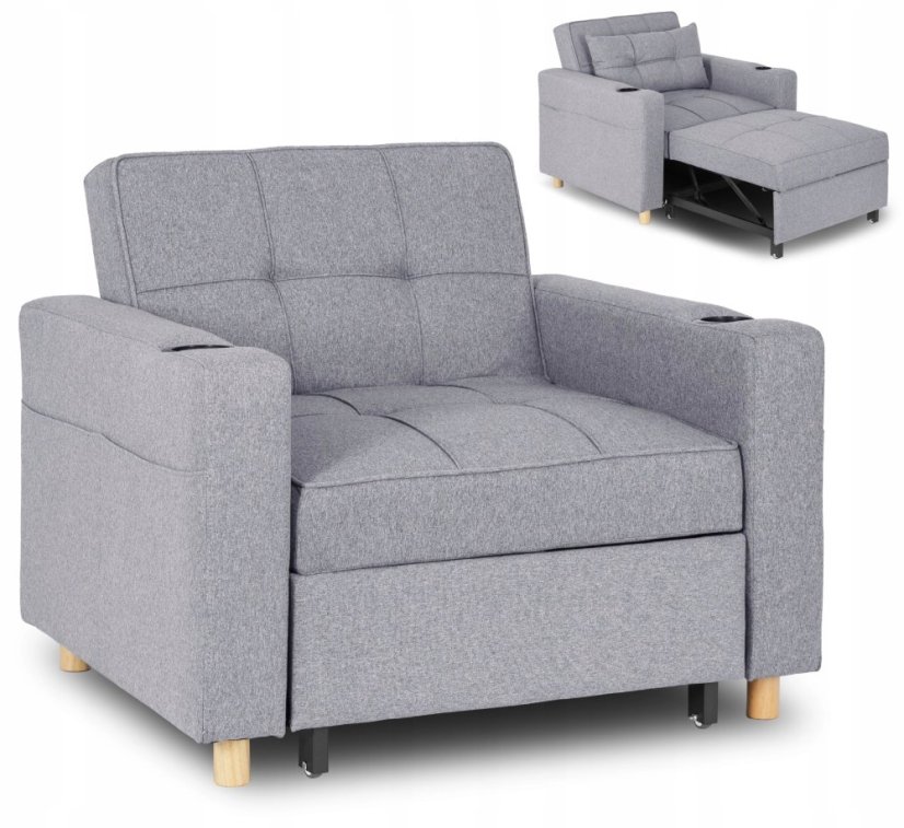 Kreslo SOLOR Šedé – moderná elegancia pre váš interiér