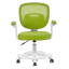 Štýlová otočná stolička TRIXI TYP 2 – zelená/biela, nastaviteľná