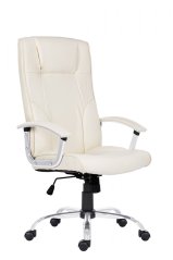 Kancelářské otočné křeslo Antares MIAMI PLUS — béžová eko-kůže, nosnost 130 kg Antares