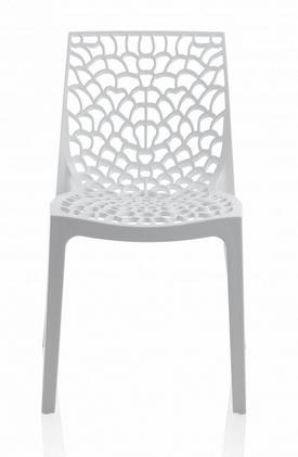 Jídelní plastová židle Stima GRUVYER – bez područek, více barev - Barva plastu Stima: Bianco