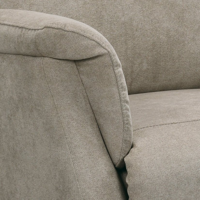 Relaxačné TV kreslo VINCENT s elektrickým polohovaním — cappuccina, 2 motory, nosnosť 140 kg