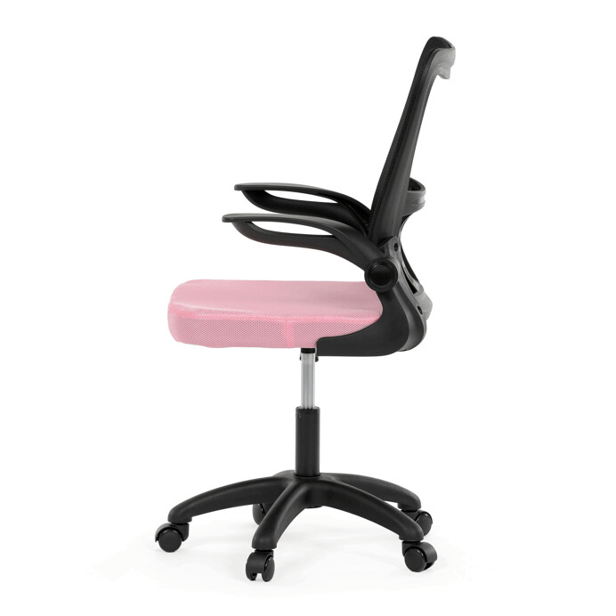 Dětská židle NINA – růžová síťovina, houpací mechanismus Autronic