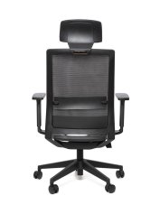 Kancelářská ergonomická židle Sego LINK — síť/látka, černá
