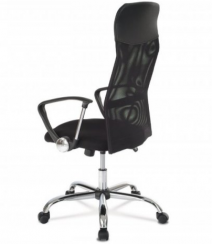 Otočná kancelárska stolička PREZIDENT II — látka, sieť, čierna