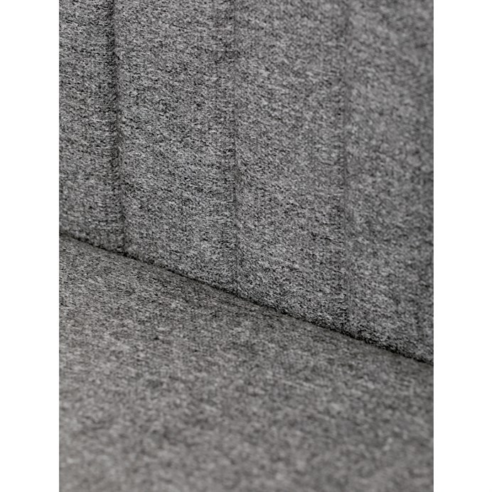 Industriální jídelní židle LENA Autronic – šedá látka, kovové nohy