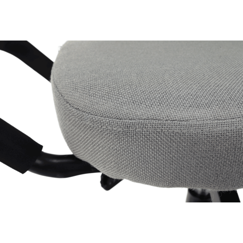 Ergonomická kľakačka RUFUS – Čierna, Látkový poťah